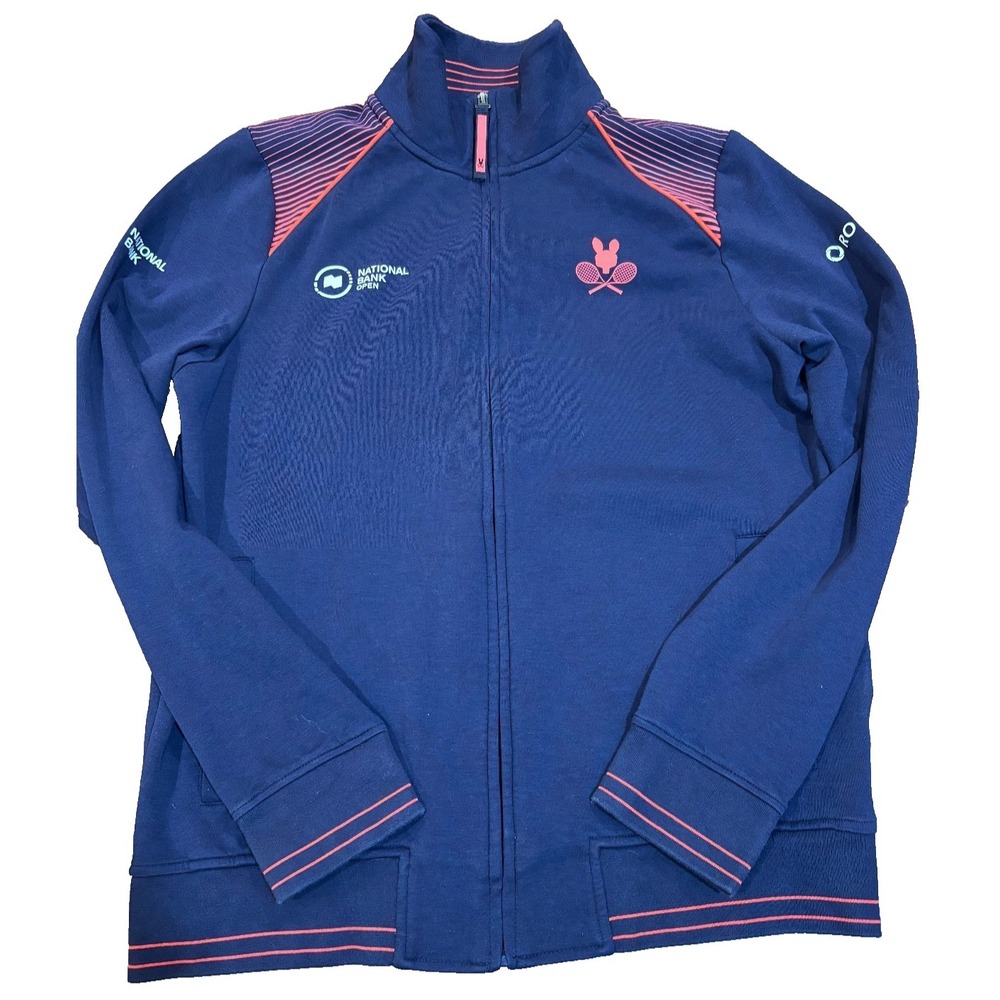 Psycho Bunny x National Bank Open x Rogers sz S tennis track jacket navy blue